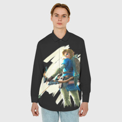 Мужская рубашка oversize 3D Линк с луком - фото 2