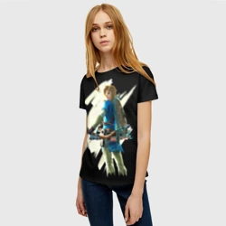 Женская футболка 3D Линк с луком - фото 2