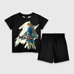 Детский костюм с шортами 3D Линк с луком