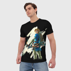 Мужская футболка 3D Линк с луком - фото 2