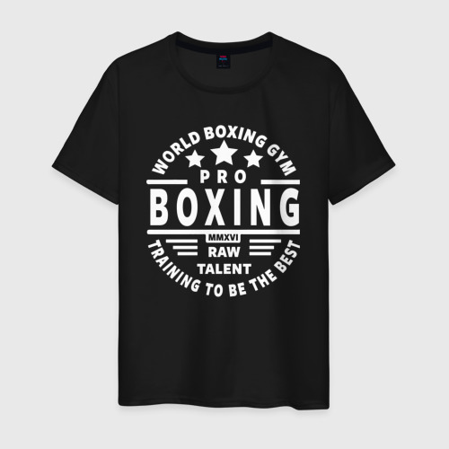 Мужская футболка хлопок Pro boxing, цвет черный