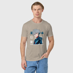 Мужская футболка хлопок Евангелион Neon Genesis Evangelion, Kaworu Nagisa Каору Нагиса - фото 2