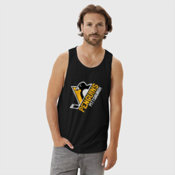 Мужская майка хлопок Pittsburgh Penguins Питтсбург Пингвинз - фото 2