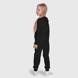 Пижама с принтом Pittsburgh Penguins Питтсбург Пингвинз для ребенка, вид на модели сзади №4. Цвет основы: черный