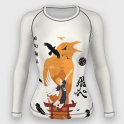 Женский рашгард 3D Волейбол Fly High Hinata