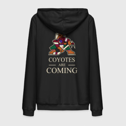 Мужская толстовка на молнии хлопок Coyotes are coming, Аризона Койотис, Arizona Coyotes