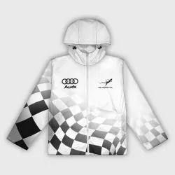 Женская ветровка 3D Audi Quattro, Ауди Кватро, Финишный флаг