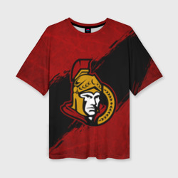 Женская футболка oversize 3D Оттава Сенаторз , Ottawa Senators