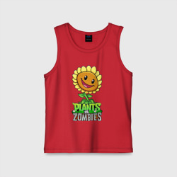 Детская майка хлопок Plants vs. Zombies Подсолнух