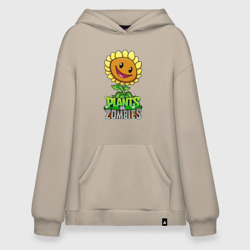 Худи SuperOversize хлопок Plants vs. Zombies Подсолнух