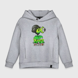 Детское худи Oversize хлопок Plants vs. Zombies Горохомёт