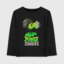 Детский лонгслив хлопок Plants vs. Zombies Горохомёт