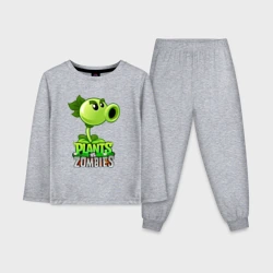 Детская пижама с лонгсливом хлопок Plants vs. Zombies Горохострел