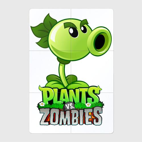 Магнитный плакат 2Х3 Plants vs. Zombies Горохострел