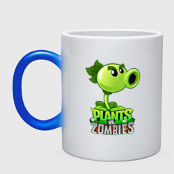 Кружка хамелеон Plants vs. Zombies Горохострел