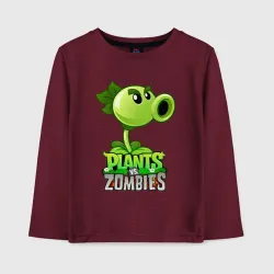 Детский лонгслив хлопок Plants vs. Zombies Горохострел