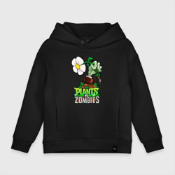 Детское худи Oversize хлопок Plants vs. Zombies рука зомби