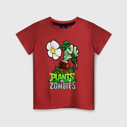 Детская футболка хлопок Plants vs. Zombies рука зомби