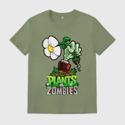 Мужская футболка хлопок Plants vs. Zombies рука зомби