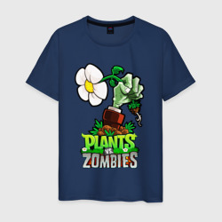 Мужская футболка хлопок Plants vs. Zombies рука зомби