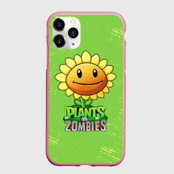 Чехол для iPhone 11 Pro Max матовый Подсолнух Plants vs. Zombies