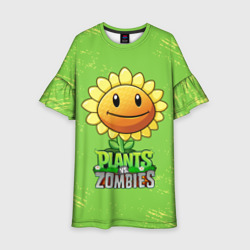 Детское платье 3D Подсолнух Plants vs. Zombies