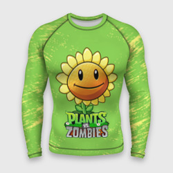 Мужской рашгард 3D Подсолнух Plants vs. Zombies