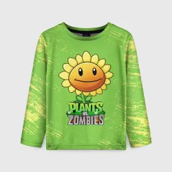 Детский лонгслив 3D Подсолнух Plants vs. Zombies
