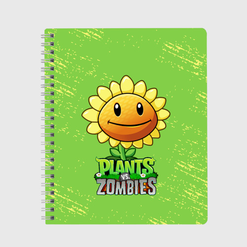 Тетрадь Подсолнух Plants vs. Zombies, цвет клетка