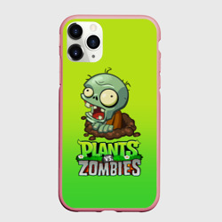 Чехол для iPhone 11 Pro Max матовый Plants vs. Zombies зомби