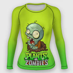 Женский рашгард 3D Plants vs. Zombies зомби