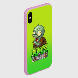 Чехол для iPhone XS Max матовый Plants vs. Zombies зомби - фото 2