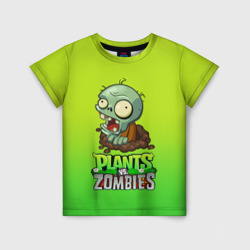 Plants vs. Zombies зомби – Детская футболка 3D с принтом купить со скидкой в -33%