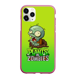 Чехол для iPhone 11 Pro Max матовый Plants vs. Zombies зомби