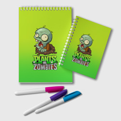 Блокнот Plants vs. Zombies зомби