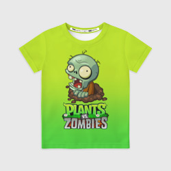 Детская футболка 3D Plants vs. Zombies зомби