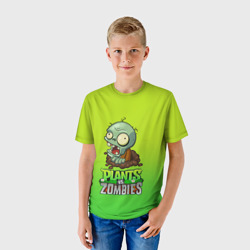 Детская футболка 3D Plants vs. Zombies зомби - фото 2
