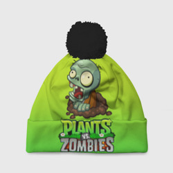 Шапка 3D c помпоном Plants vs. Zombies зомби