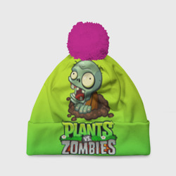 Шапка 3D c помпоном Plants vs. Zombies зомби