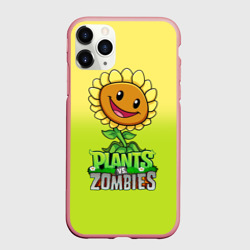 Чехол для iPhone 11 Pro Max матовый Plants vs. Zombies - Подсолнух