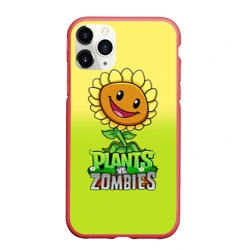 Чехол для iPhone 11 Pro Max матовый Plants vs. Zombies - Подсолнух