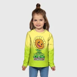 Детский лонгслив 3D Plants vs. Zombies - Подсолнух - фото 2