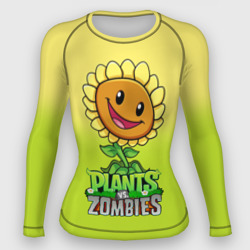 Женский рашгард 3D Plants vs. Zombies - Подсолнух