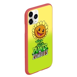 Чехол для iPhone 11 Pro Max матовый Plants vs. Zombies - Подсолнух - фото 2