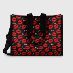 Сумка-шоппер 3D Kiss поцелуи - фото 2