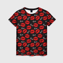 Женская футболка 3D Kiss поцелуи