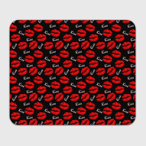 Прямоугольный коврик для мышки Kiss поцелуи