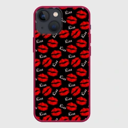 Чехол для iPhone 13 mini Kiss поцелуи