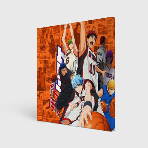 Холст квадратный Баскетбол Куроко главные Герои, цвет 3D печать