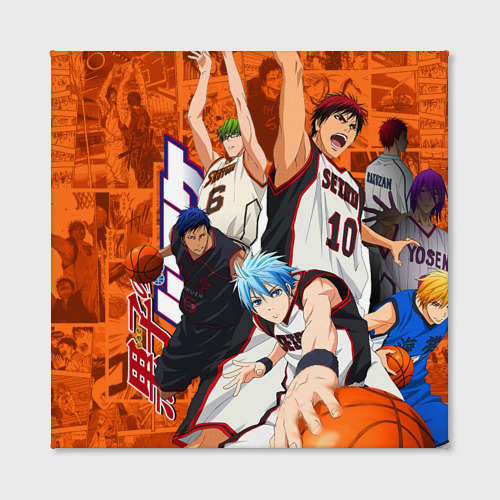 Холст квадратный Баскетбол Куроко главные Герои, цвет 3D печать - фото 2